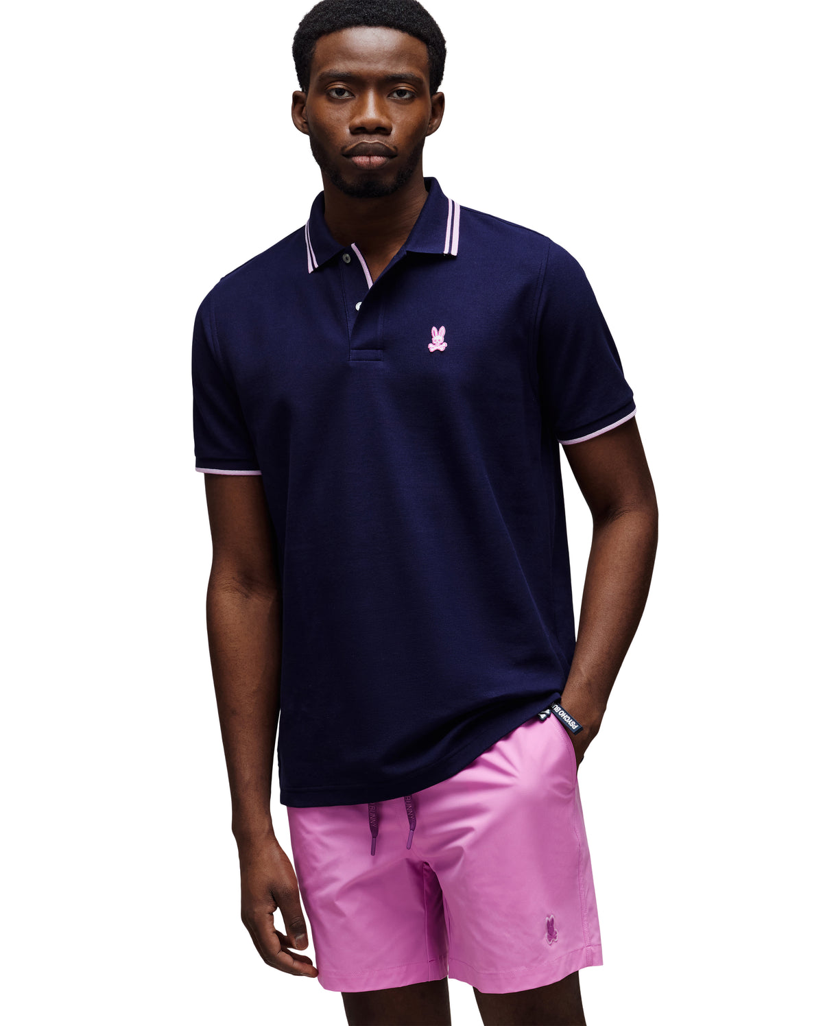 POLO M/C PSYCHO BUNNY PARA HOMBRE COLOR AZUL MT0100178402
