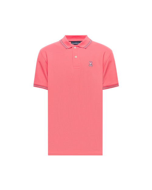 POLO M/C PSYCHO BUNNY PARA HOMBRE COLOR NARANJA MT0100121656