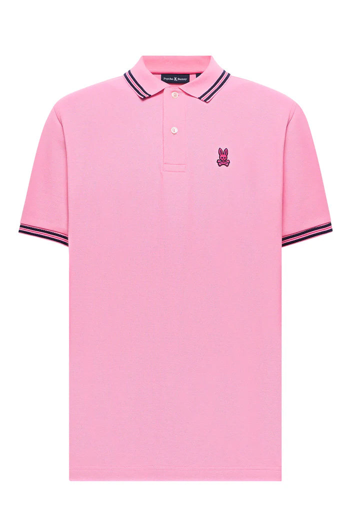 POLO M/C PSYCHO BUNNY PARA HOMBRE COLOR ROSADO MT0100127652