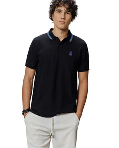 POLO M/C PSYCHO BUNNY PARA HOMBRE COLOR NEGRO MT0100172001