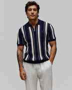 POLO M/C PSYCHO BUNNY PARA HOMBRE COLOR AZUL MT0100210402