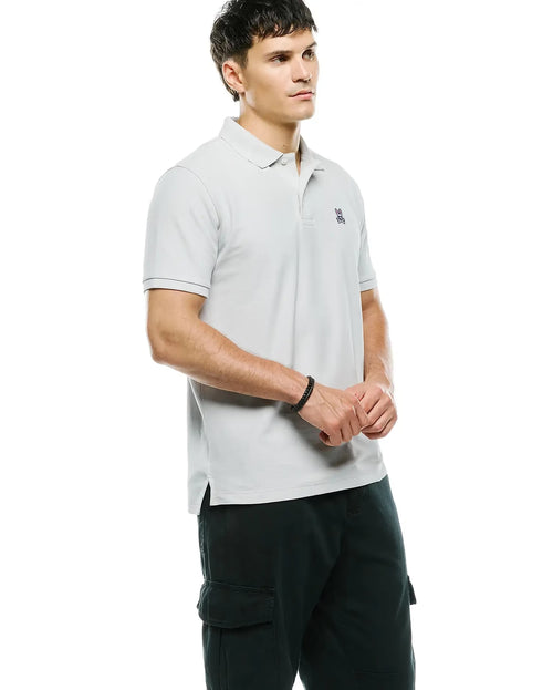 CAMISETA TIPO POLO PSYCHO BUNNY PARA CABALLERO COLOR GRIS