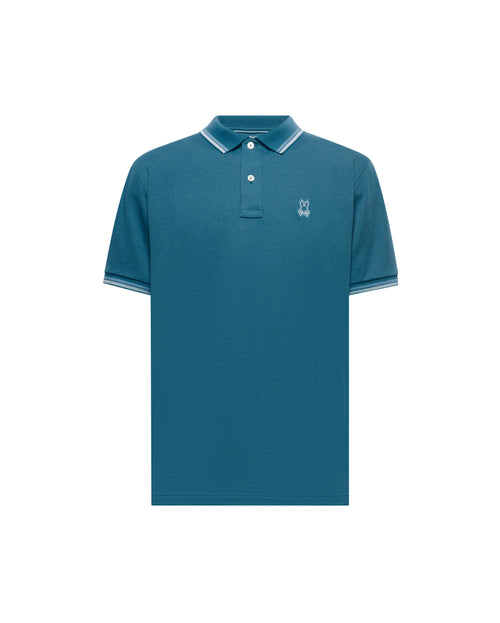 POLO M/C PSYCHO BUNNY PARA HOMBRE COLOR AZUL MT0100129406