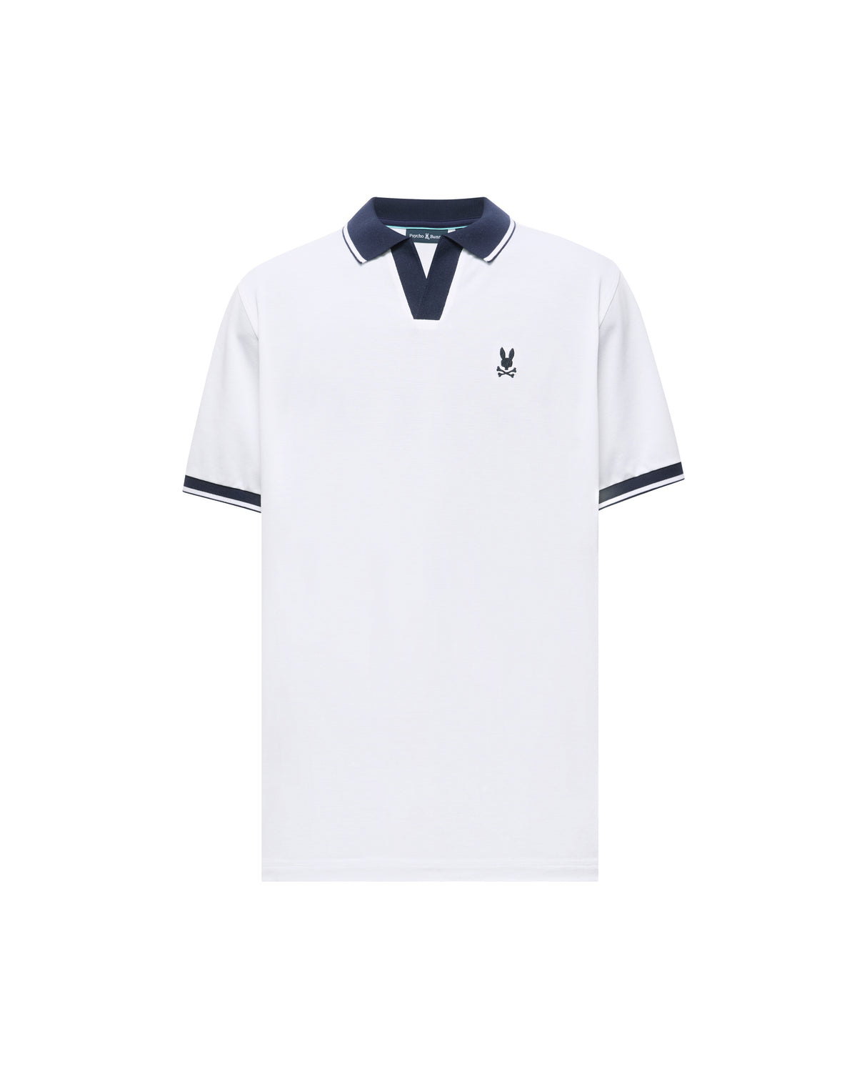 POLO M/C PSYCHO BUNNY PARA HOMBRE COLOR BLANCO MT0100135100