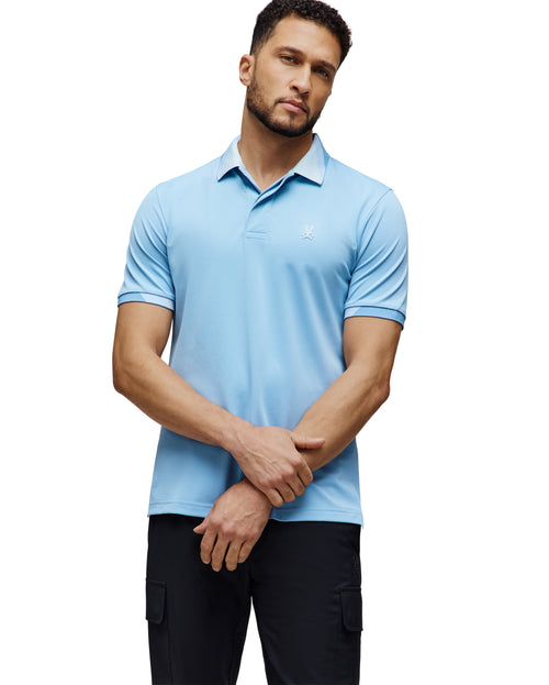 PSYCHO BUNNY POLO DEPORTIVO ONYX PARA CABALLERO HOMBRE AZUL MT0100117407