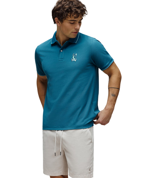 PSYCHO BUNNY POLO OLIVIER PARA CABALLERO HOMBRE AZUL MT0100119406