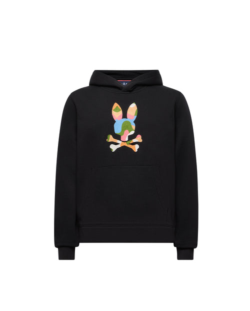 SUDADERA PSYCHO BUNNY PARA NIÑO COLOR NEGRO KT0500064001