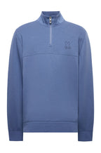 PSYCHO BUNNY SUDADERA CON 1/4 DE CREMALLERA ALTA ZEKE PARA CABALLERO HOMBRE AZUL MT0500109404