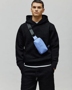 PSYCHO BUNNY SUDADERA CON CAPUCHA JACQUARD DUSTIN PARA CABALLERO HOMBRE NEGRO MT0500143001