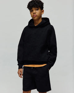 PSYCHO BUNNY SUDADERA CON CAPUCHA JACQUARD DUSTIN PARA NIÑO NIÑO NEGRO KT0500065001