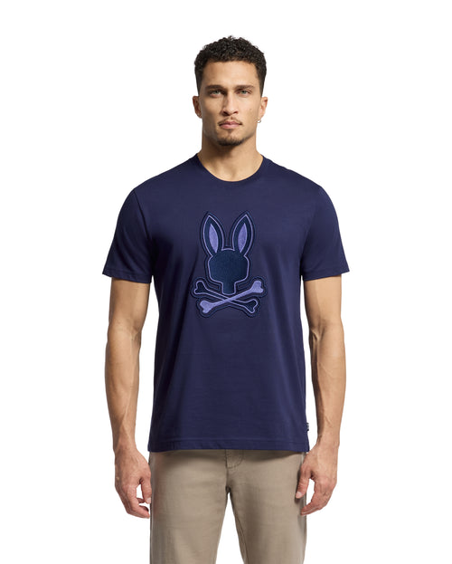PSYCHO BUNNY CAMISETA HOMBRE CUELLO REDONDO AZUL