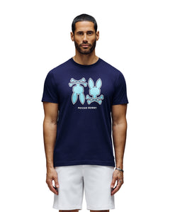 PSYCHO BUNNY CAMISETA HOMBRE CUELLO REDONDO AZUL