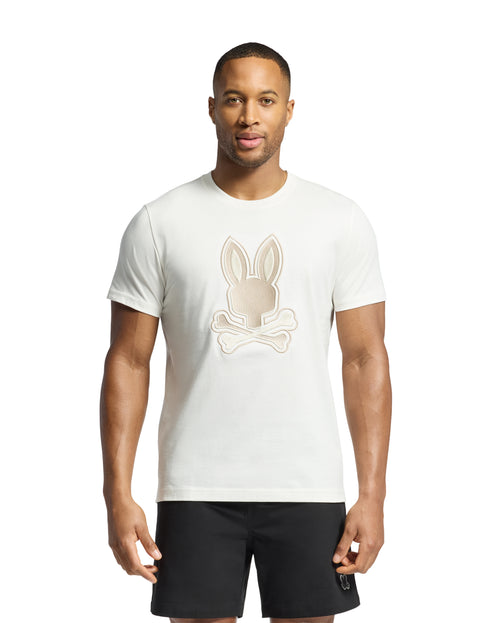 PSYCHO BUNNY CAMISETA HOMBRE CUELLO REDONDO BEIGE