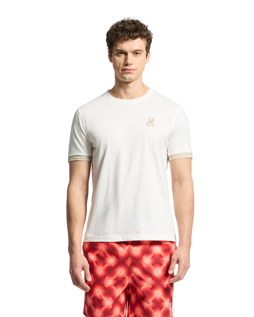 PSYCHO BUNNY CAMISETA HOMBRE CUELLO REDONDO BEIGE