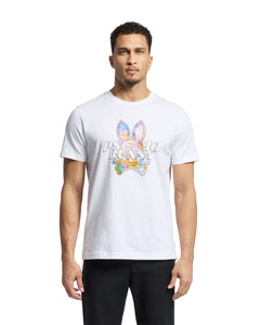 PSYCHO BUNNY CAMISETA HOMBRE CUELLO REDONDO BLANCO