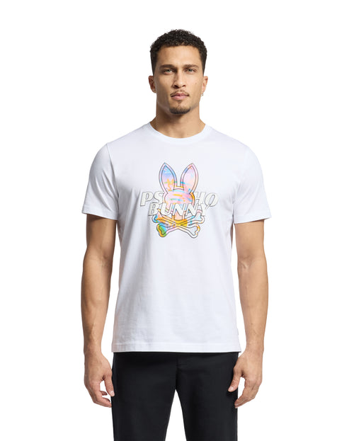 PSYCHO BUNNY CAMISETA HOMBRE CUELLO REDONDO BLANCO