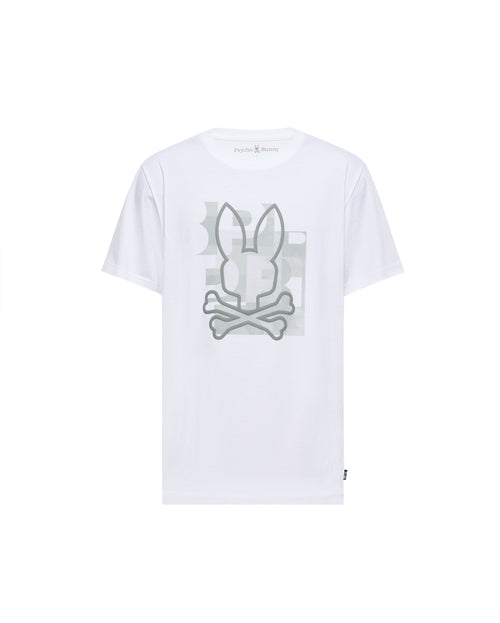 PSYCHO BUNNY CAMISETA HOMBRE CUELLO REDONDO BLANCO