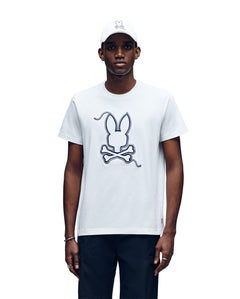 PSYCHO BUNNY CAMISETA HOMBRE CUELLO REDONDO BLANCO