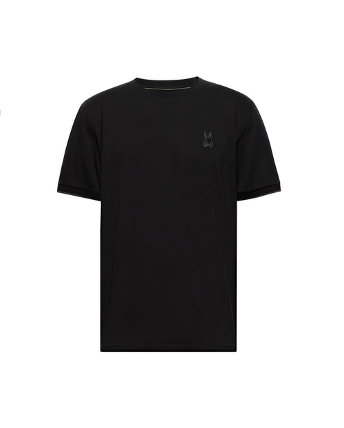 PSYCHO BUNNY CAMISETA HOMBRE CUELLO REDONDO NEGRO