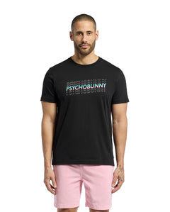 PSYCHO BUNNY CAMISETA HOMBRE CUELLO REDONDO NEGRO