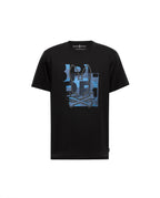 PSYCHO BUNNY CAMISETA HOMBRE CUELLO REDONDO NEGRO