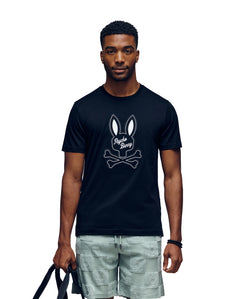 PSYCHO BUNNY CAMISETA HOMBRE CUELLO REDONDO NEGRO
