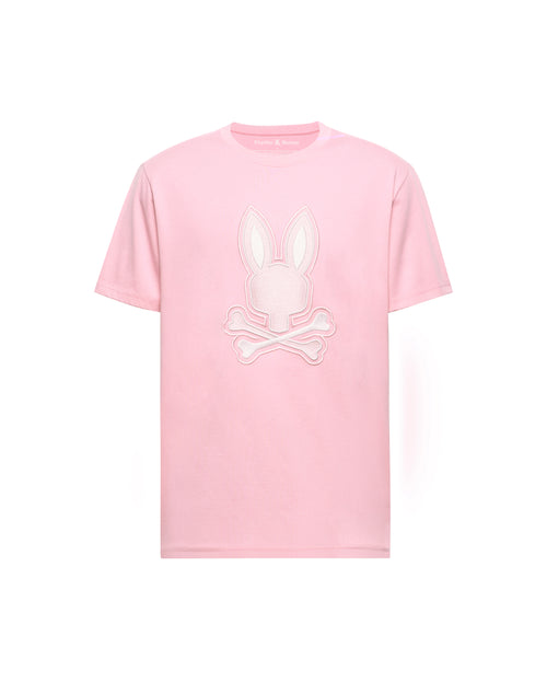 PSYCHO BUNNY CAMISETA HOMBRE CUELLO REDONDO ROSADO