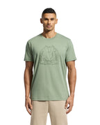 PSYCHO BUNNY CAMISETA HOMBRE CUELLO REDONDO VERDE