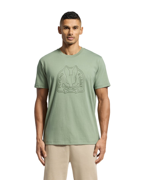 PSYCHO BUNNY CAMISETA HOMBRE CUELLO REDONDO VERDE