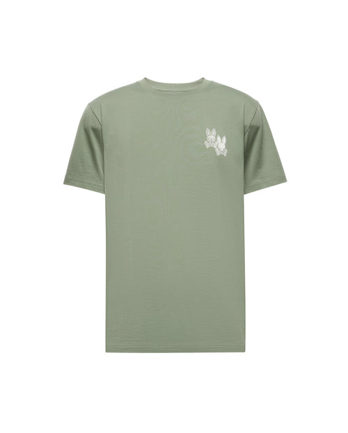 PSYCHO BUNNY CAMISETA HOMBRE CUELLO REDONDO VERDE