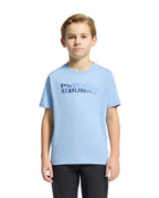 PSYCHO BUNNY CAMISETA NIÑO CUELLO REDONDO AZUL