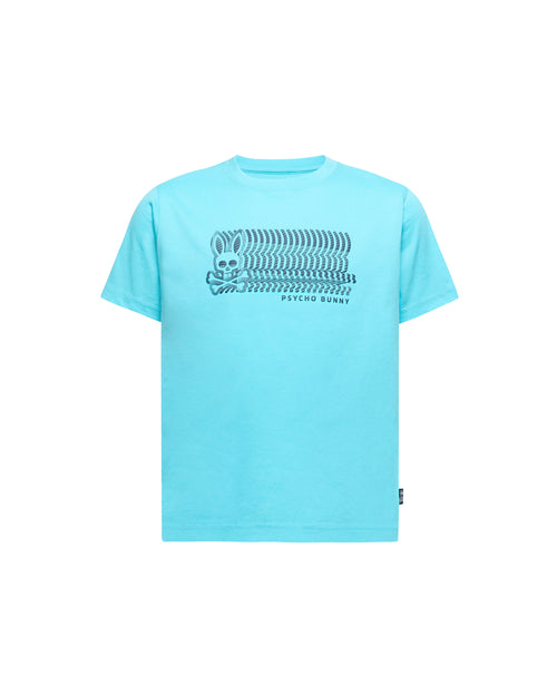 PSYCHO BUNNY CAMISETA NIÑO CUELLO REDONDO AZUL