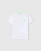 PSYCHO BUNNY CAMISETA NIÑO CUELLO REDONDO BLANCO