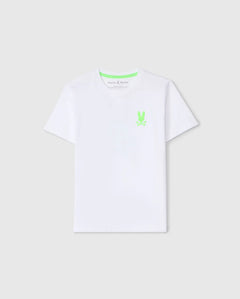 PSYCHO BUNNY CAMISETA NIÑO CUELLO REDONDO BLANCO