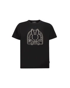 PSYCHO BUNNY CAMISETA NIÑO CUELLO REDONDO NEGRO