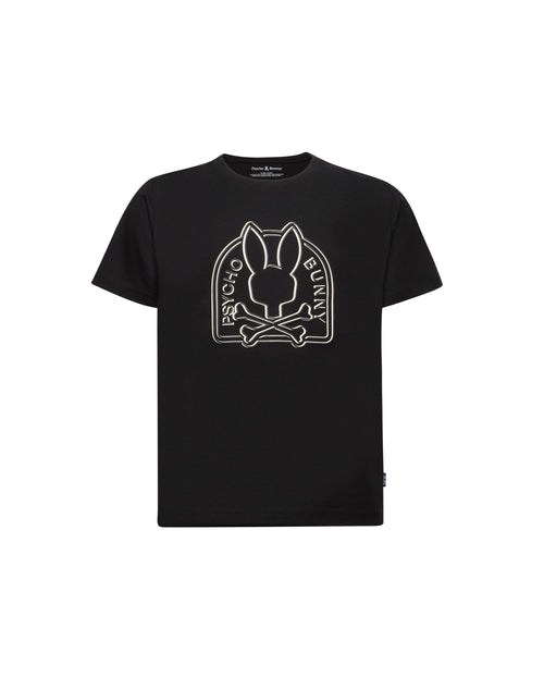 PSYCHO BUNNY CAMISETA NIÑO CUELLO REDONDO NEGRO