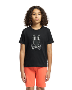 PSYCHO BUNNY CAMISETA NIÑO CUELLO REDONDO NEGRO