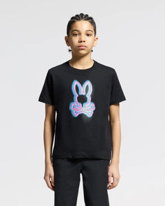 PSYCHO BUNNY CAMISETA NIÑO CUELLO REDONDO NEGRO