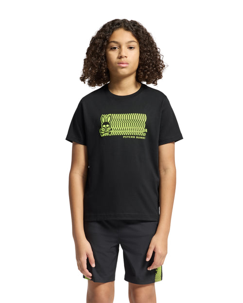 PSYCHO BUNNY CAMISETA NIÑO CUELLO REDONDO NEGRO