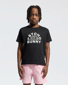 PSYCHO BUNNY CAMISETA NIÑO CUELLO REDONDO NEGRO