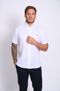 RALPH LAUREN CAMISA MANGA CORTA HOMBRE BLANCO