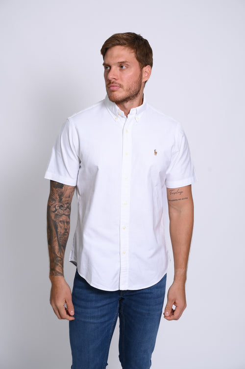 RALPH LAUREN CAMISA MANGA CORTA HOMBRE BLANCO