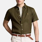 RALPH LAUREN CAMISA MANGA CORTA HOMBRE VERDE