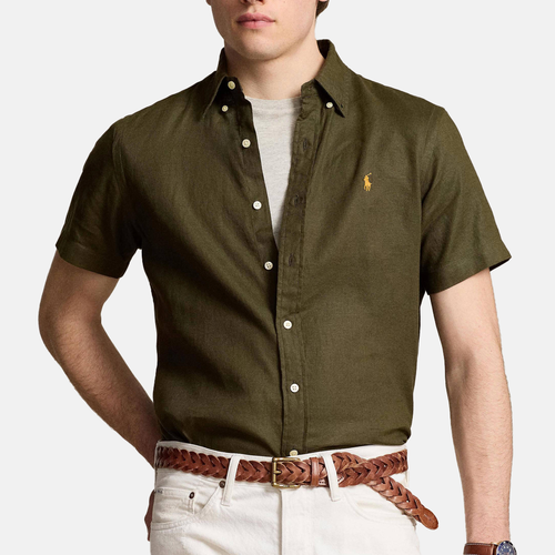RALPH LAUREN CAMISA MANGA CORTA HOMBRE VERDE