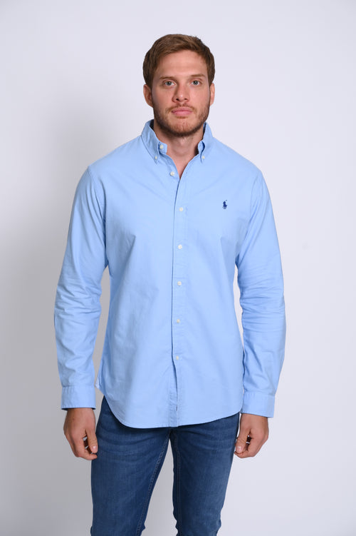 RALPH LAUREN CAMISA MANGA LARGA HOMBRE AZUL