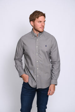 RALPH LAUREN CAMISA MANGA LARGA HOMBRE GRIS