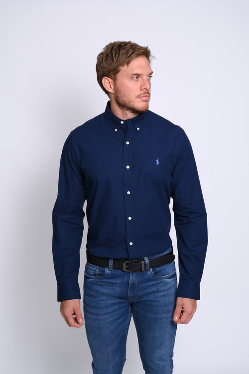 RALPH LAUREN CAMISA MANGA LARGA HOMBRE AZUL