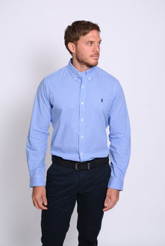 RALPH LAUREN CAMISA MANGA LARGA HOMBRE AZUL