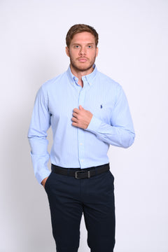RALPH LAUREN CAMISA MANGA LARGA HOMBRE AZUL
