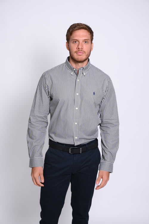 RALPH LAUREN CAMISA MANGA LARGA HOMBRE NEGRO